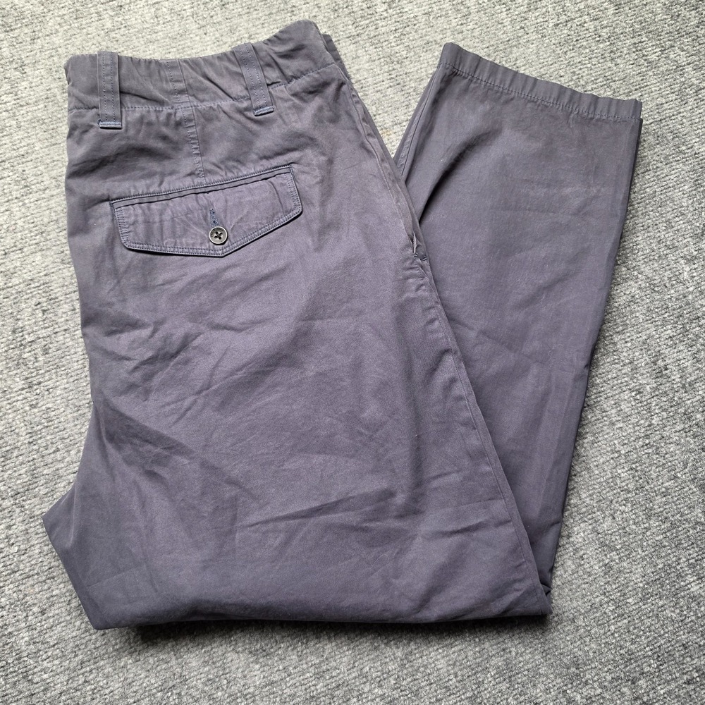 Rag & Bone New York Mens Flat Front Chino Trousers Slate Navy Pants 36 x 26